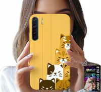 ETUI DO OPPO A91 - LOVE CAT, WZORY Z KOTAMI, CASE + SZKŁO