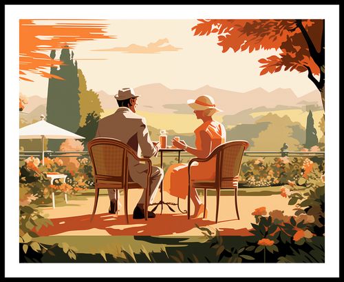 Plakat 76x60,5cm Retro Randka na Arena.pl