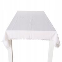 OBRUS BAWEŁNIANY biały prostokątny 185x145 gładki