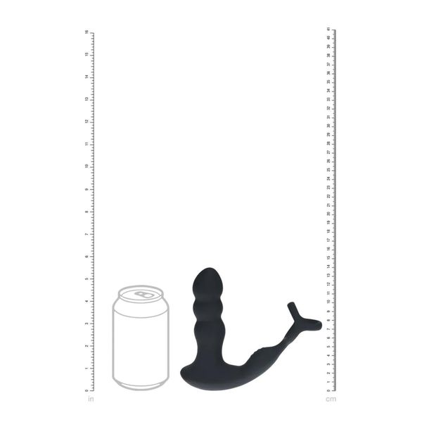 Dual Vibrating Remote Rotating Head Silicone Prostate Stimulator With Cock zdjęcie 8