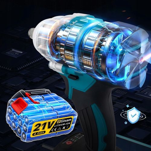 Bezszczotkowy klucz/wkrętarka udarowa 3 w 1 - akumulator, bateria i na Arena.pl