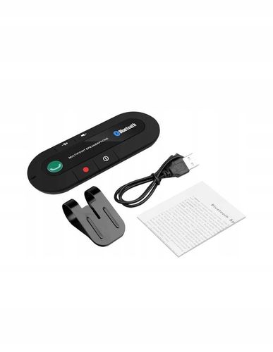 ZESTAW GŁOŚNOMÓWIĄCY SAMOCHODOWY BLUETOOTH 5.0 EDR na Arena.pl