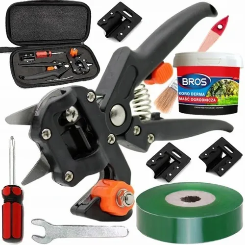 ZESTAW SEKATOR NOŻYCE NOŻYCZKI OGRODOWE DO SZCZEPIEŃ OKULIZACJI DRZEW ETUI na Arena.pl