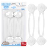 BOCIOLAND Elastyczne zabezpieczenie XXL blokada do szafek, mebli, lodówki 2 sztuki