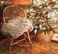 OSŁONA NA STOJAK POD CHOINKĘ WIKLINOWA Ø 60CM NATURALNA