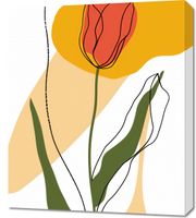 Obraz 60x70cm Przerysowany Tulipan