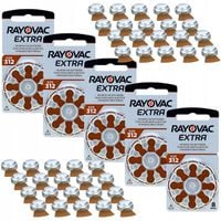 Baterie słuchowe 312 PR41 DA312N6 RAYOVAC extra bez rtęci zestaw 40 sztuk