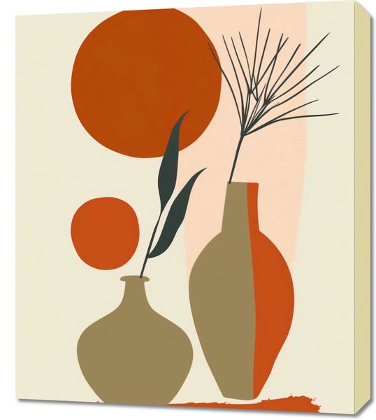 Obraz 60x70cm Wazy w Czerwieni zdjęcie 1