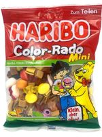 Haribo mini color-rado owocowe anyżowe czarne żelki mini kształty 160g