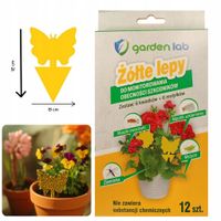 ŻÓŁTE LEPY PRZECIWKO INSEKTOM 12 SZT - GL-IN05