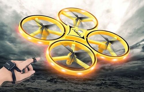 DRON ZDALNIE STEROWANY RĘKĄ GESTEM UFO LED ZABAWKA DLA DZIECI PREZENT na Arena.pl