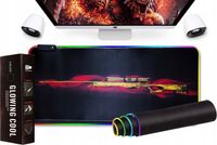 PODŚWIETLANA PODKŁADKA GAMINGOWA POD MYSZ LED DLA GRACZY CS