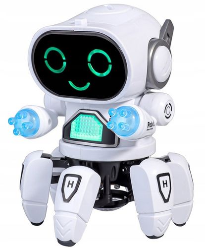 INTERAKTYWNY TAŃCZĄCY ROBOT DISCO LED DLA DZIECI tańczy na 6 nogach PREZENT na Arena.pl