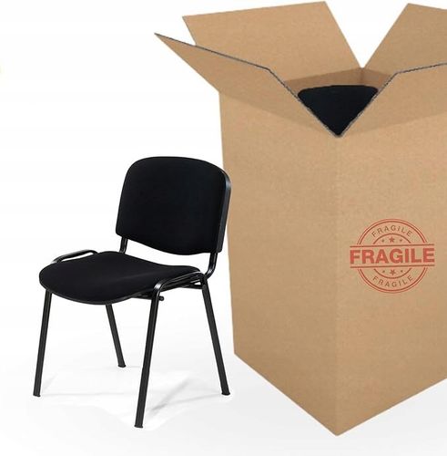 Krzesło konferencyjne ISO Black Czarne do biura, sali, poczekalni na Arena.pl