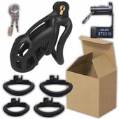 KLATKA NA PENISA PAS CNOTY Z ZAPIĘCIEM NA KLUCZ BDSM CHASTITY CAGE M