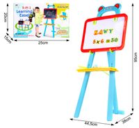 Tablica magnetyczna - kredowa dla dzieci z 84 magnesami 3w1