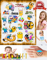 Duży Zestaw Mega Tatuaży zmywalnych - Pora na Przygodę - Adventure Time