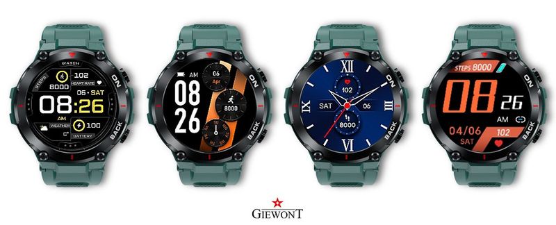 Smartwatch Giewont GW460-2 Zielony GPS zdjęcie 6