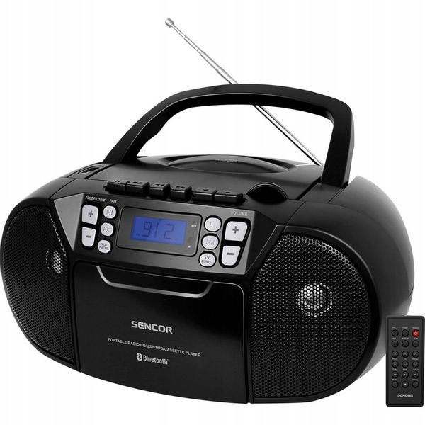 Radiomagnetofon Sencor SPT 3907B CD MP3 FM USB BT zdjęcie 1
