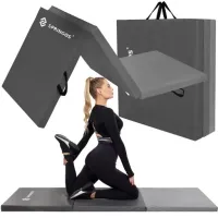 MATERAC DO ĆWICZEŃ GIMNASTYCZNY SKŁADANY REHABILITACJA 180x60x5,5cm JOGA