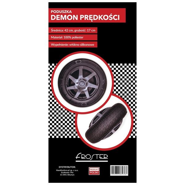 Poduszka Demon Prędkości koło opona DUŻA zdjęcie 8