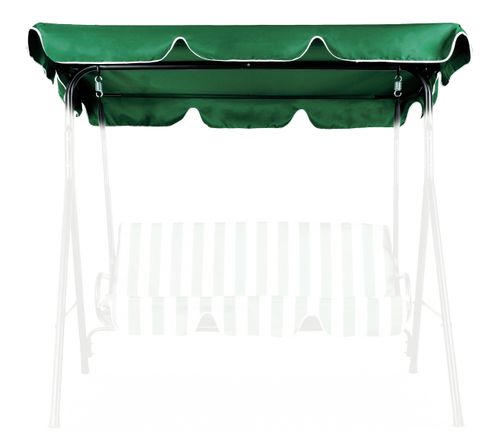 Daszek do huśtawki 188 x 110 cm wodoodporne poszycie zielony na Arena.pl
