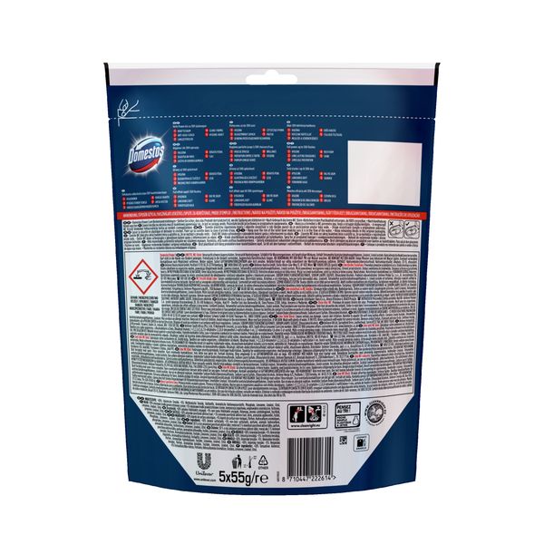 Domestos Wc Blok 5X55G Power 5 - Lime zdjęcie 2