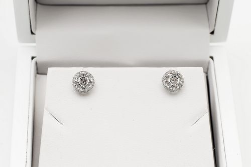 exclusive | brylantowa oprawa kolczyków w 18-karatowym złocie na Arena.pl