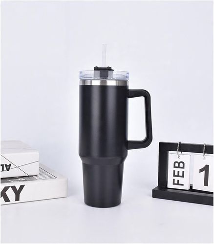 MagiCook KUBEK TERMICZNY Czarny 1200 ML ZE SŁOMKĄ STYLE USA Czerń na Arena.pl