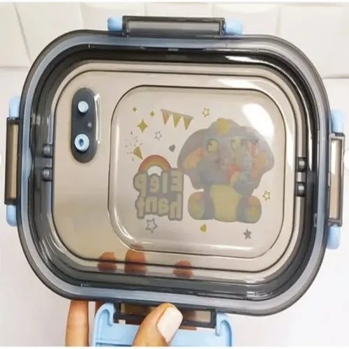 Lunchbox pojemnik na śniadanie obiad z przegródkami i sztućce na Arena.pl