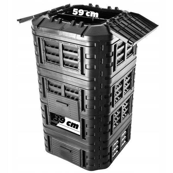 KOMPOSTOWNIK OGRODOWY MODULARNY CAŁOROCZNY 1260L zdjęcie 6