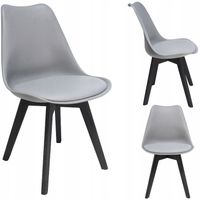 Krzesło OSLO szare + czarne nogi ( nowy nowy kod)