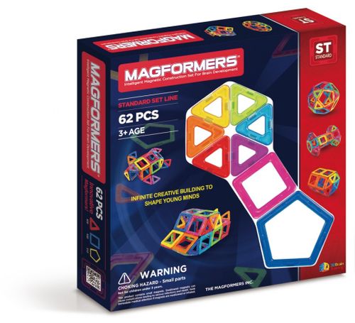 KLOCKI MAGNETYCZNE BASIC 62el MAGFORMERS na Arena.pl