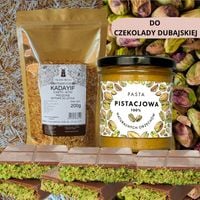 PASTA PISTACJOWA 250g + Ciasto KATAIFI 200g ZESTAW DO CZEKOLADY
