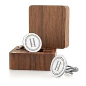 Spinki do Mankietów Koszuli Stalowe z Grawerem Prezent dla Faceta Męża Taty