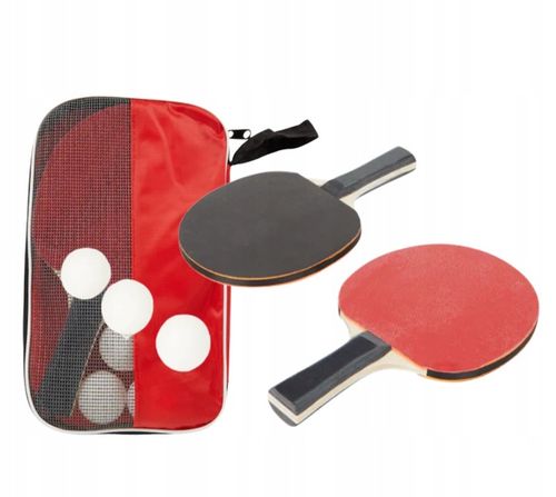 ZESTAW DO PING PONGA TENISA STOŁOWEGO PALETKI RAKIETKI + POKROWIEC+PIŁECZKI na Arena.pl