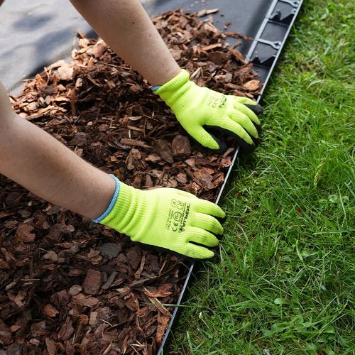 OBRZEŻE OGRODOWE 10m czarny 4,5cm trawnikowe border tworzywo + kotwy na Arena.pl