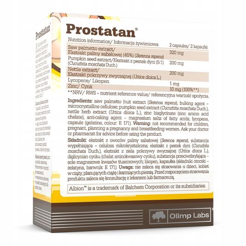 Olimp Prostatan 60 kapsułek na Arena.pl