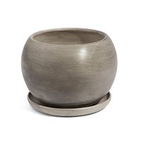 Doniczka Ceramiczna KULA 3 z podstawką beton eco