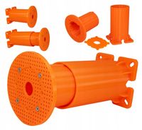 PUSZKA,PŁYTA MONTAŻOWA DO DOCIEPLEŃ 150-215 MM REGULOWANA, średnica