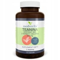 TEANINA NATURALNA 200mg L-teanina z zielonej herbaty L-theanine - 120 kaps.