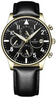 zegarek męski giewont chronograph sapphire czarno złoty gw5630-a4