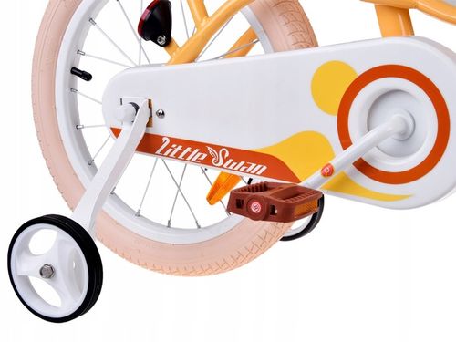 RoyalBaby Rower 16 Little Swan retro dziecięcy koszyk kółka boczne RB16-18 na Arena.pl