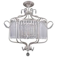 Plafon LAMPA sufitowa RINALDO PNPL-33057-6B-CH.S Italux glamour OPRAWA metalowa okrągła crystal kryształki srebrna szampańska