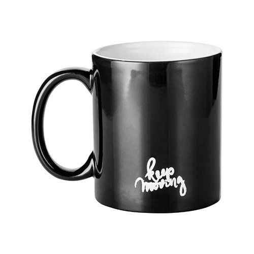 Kubek magiczny z grawerem Keep Moving zdjęcie 2