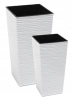 ZESTAW 2 WYSOKICH DONIC FINEZJA DŁUTO szer. 19cm/25cm BIAŁY MAT Lamela