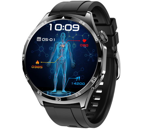 SMARTWATCH męski Rubicon F38 black/black silicon PROF na Arena.pl