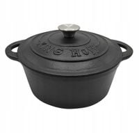 Garnek ŻELIWNY 4 L Kociołek Ciężki BRYTFANNA 24 cm KINGHoff 1476