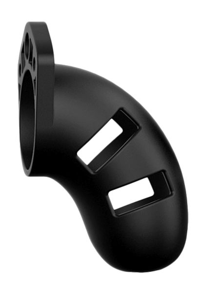 Model 20 - Chastity - 3.5"""" - Silicone Cock Cage - Black zdjęcie 3