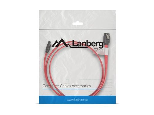 LANBERG Kabel SATA DATA III 0.5M kątowy na Arena.pl